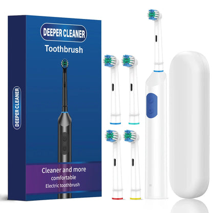 Rechargeable Rotating Electric Toothbrush with 5 Cleaning Modes
