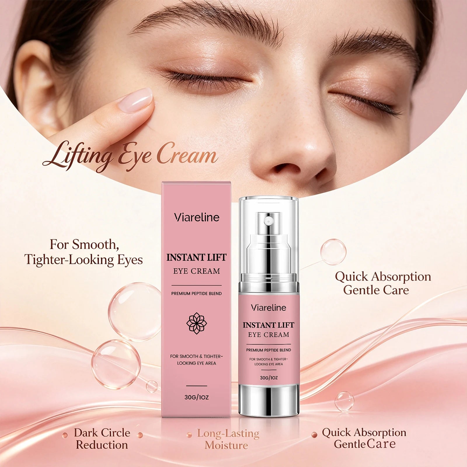 Instant Lift Eye Cream - Firming & Hydrating Dark Circle Treatment - 4