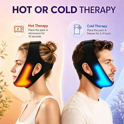 V-Line Face Lifting Bandage with Hot & Cold Gel Pack for Jaw & Chin Contouring