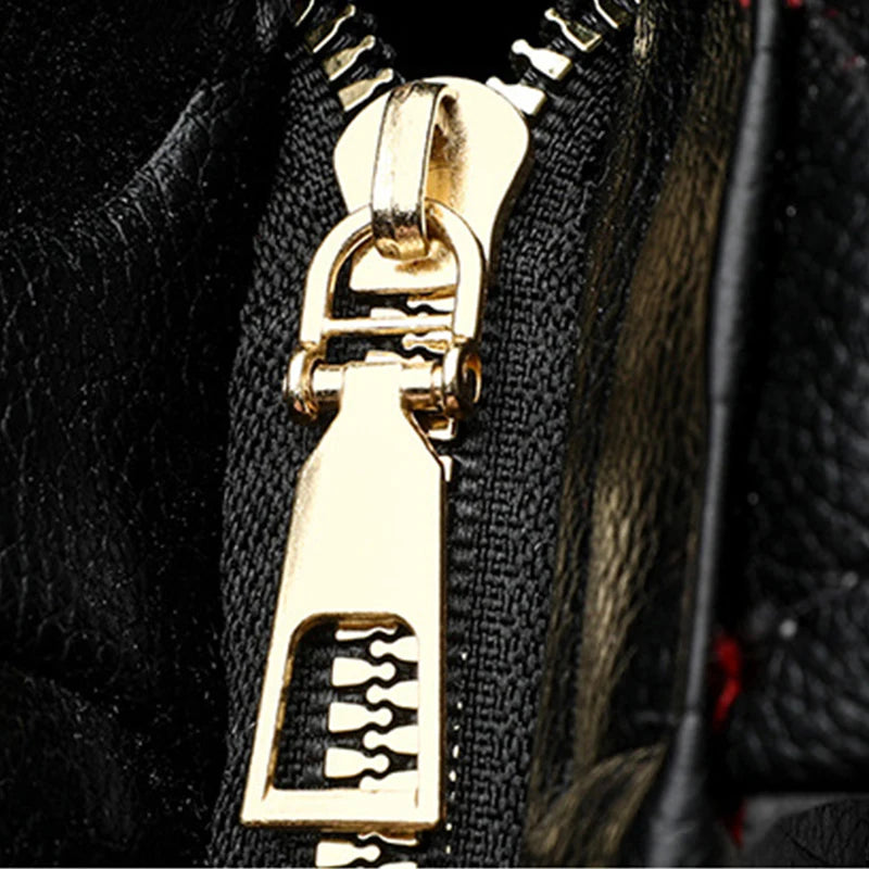Luxury Contrast Leather Tote
