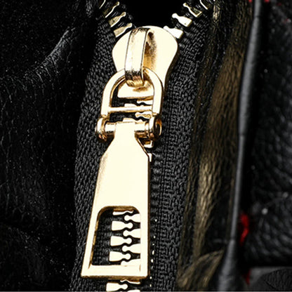 Luxury Contrast Leather Tote