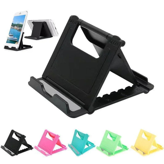 Foldable Cell Phone & Tablet Desk Stand - Universal Adjustable Holder