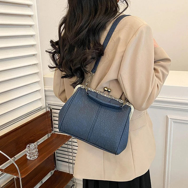 Luxury Vintage Alligator Kiss-Lock Bag