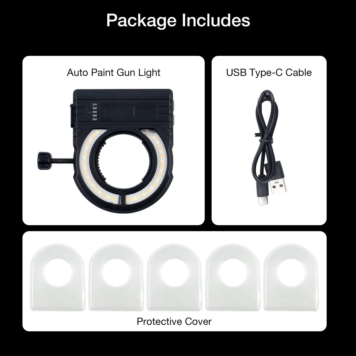 Universal Spray Gun Light - Adjustable LED Paint Fill Light for Car & Furniture Painting