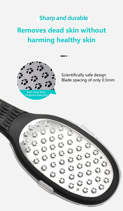 Professional Stainless Steel Foot File for Pedicure & Cracked Heel Removal