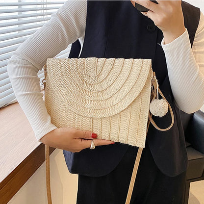 Luxury Woven Summer Straw Clutch
