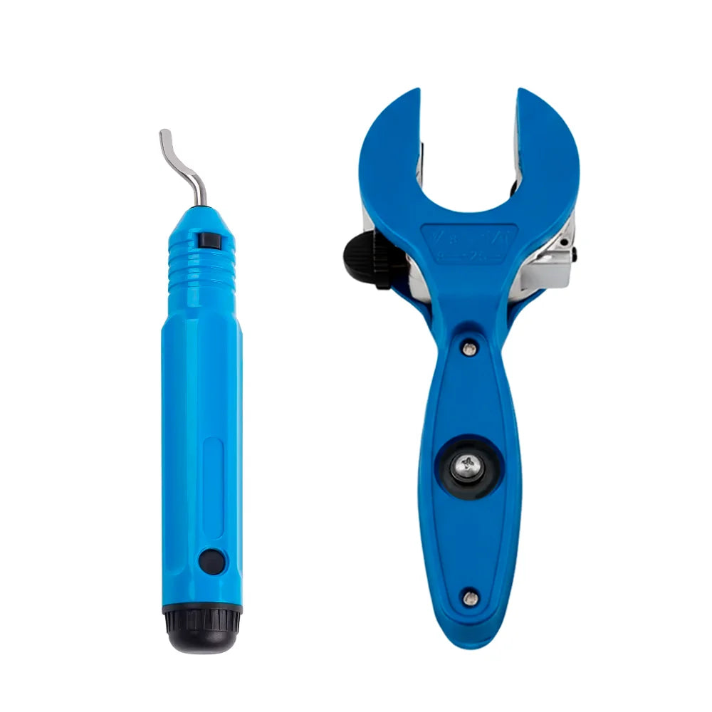 Ratchet Pipe Cutter 8-29mm with Deburring Tool - Universal Tubing Cutter for Tight Spaces - 10