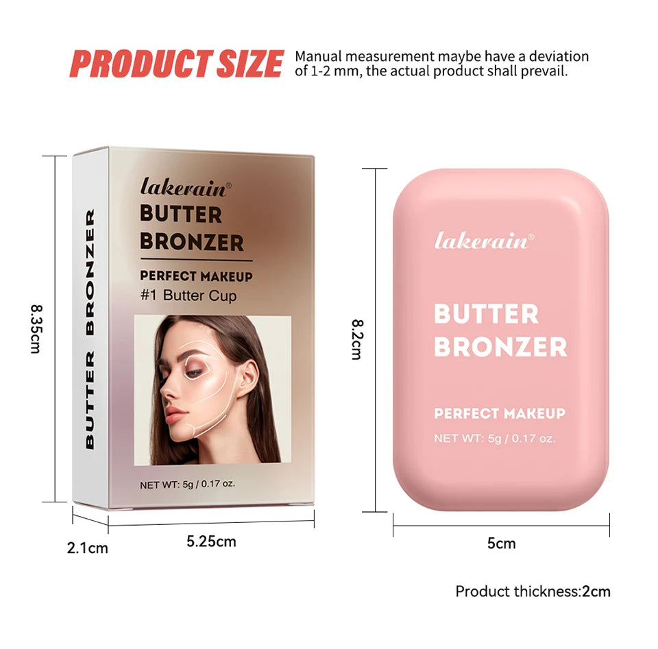 Waterproof Matte Butter Bronzer & Face Contour Powder