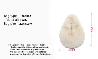 Luxury Soft Plush Bucket Bag