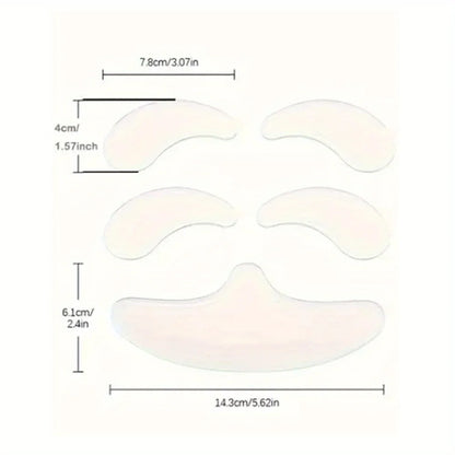 Reusable Silicone Anti-Wrinkle Face Patches - Forehead & Eye Smoothing Set