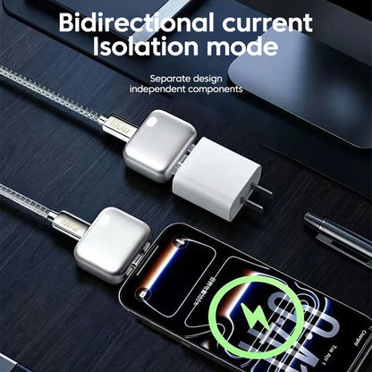 Smart Auto-Disconnect USB-C Fast Charger - 120W Battery Protection Adapter