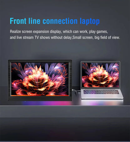 11.6" Portable Laptop Monitor - HDMI & Type-C External Travel Screen