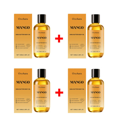 Mango Shea Butter Body Oil - Nourishing Moisturizer for Dry and Rough Skin