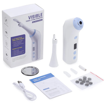 Electric Tonsil Stone Remover with HD Camera & Vacuum Suction