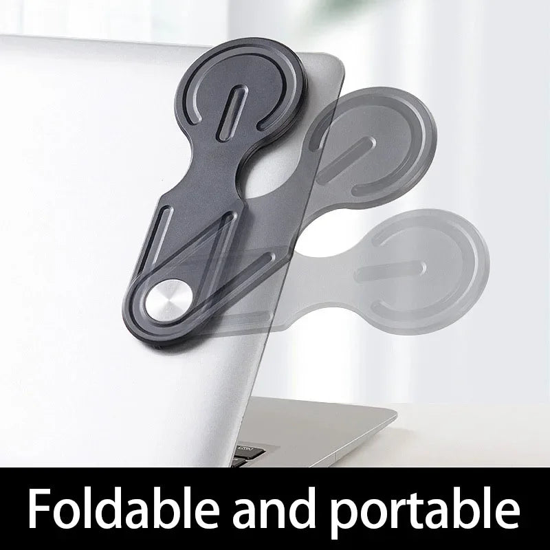Magnetic Laptop Phone Mount for iPhone - Foldable Side Expansion Stand