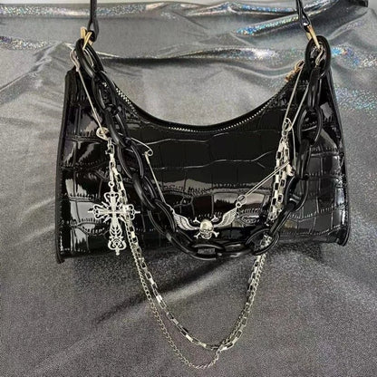 Luxury Gothic Punk Underarm Bag