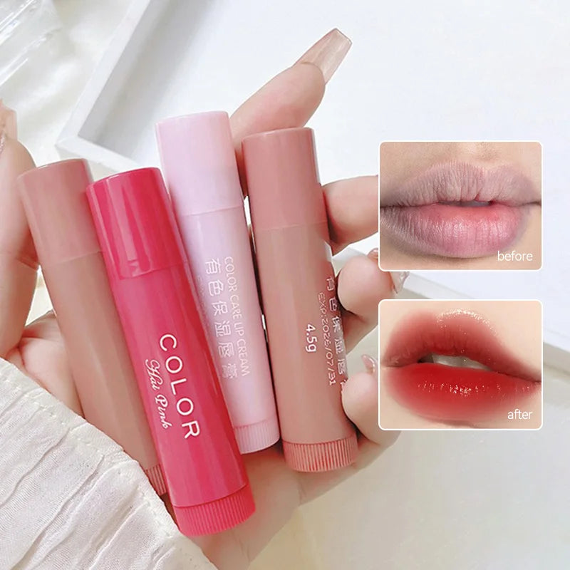 3-Piece Tinted Moisturizing Lip Balm Set – Hydrating & Anti-Chapping Care - 3