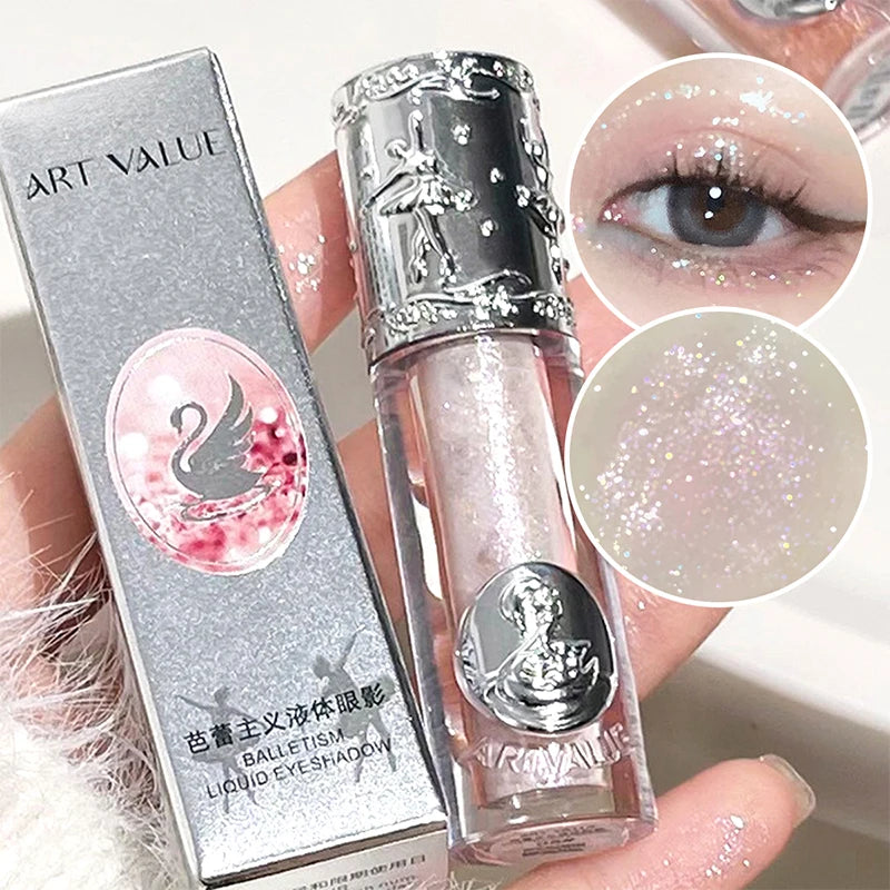 Liquid Shimmer Eyeshadow - Long-Lasting Waterproof Glitter Makeup - 3