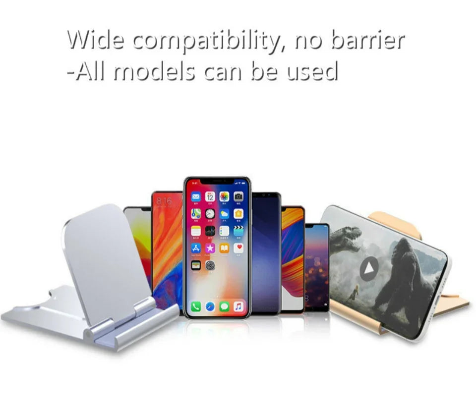 Adjustable Foldable Desktop Phone & Tablet Stand for iPhone, iPad & Samsung - 15