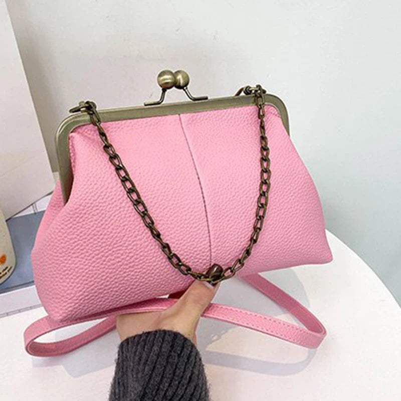 Luxury Vintage Lychee Shell Bag
