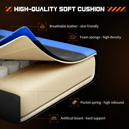 Ergonomic Racing Gaming Chair - Adjustable PU Leather Office Computer Chair