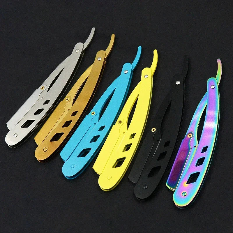 Professional Stainless Steel Folding Straight Razor for Men and Women