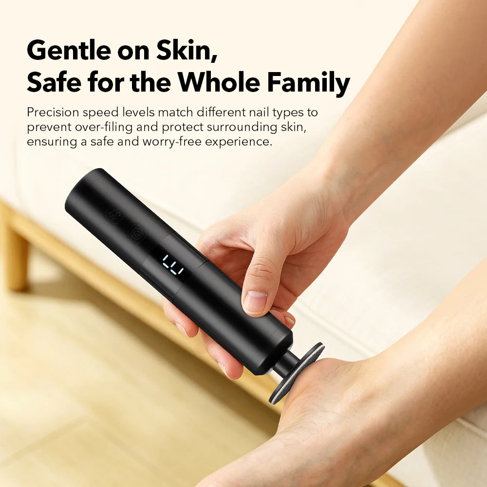 Electric Foot Callus Remover - 6-Speed Rechargeable Pedicure Tool for Smooth Heels - 10