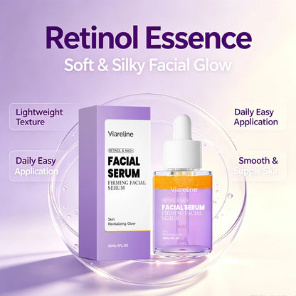 Retinol & NAD+ Firming Facial Serum - Anti-Aging Skin Lifting & Brightening Treatment