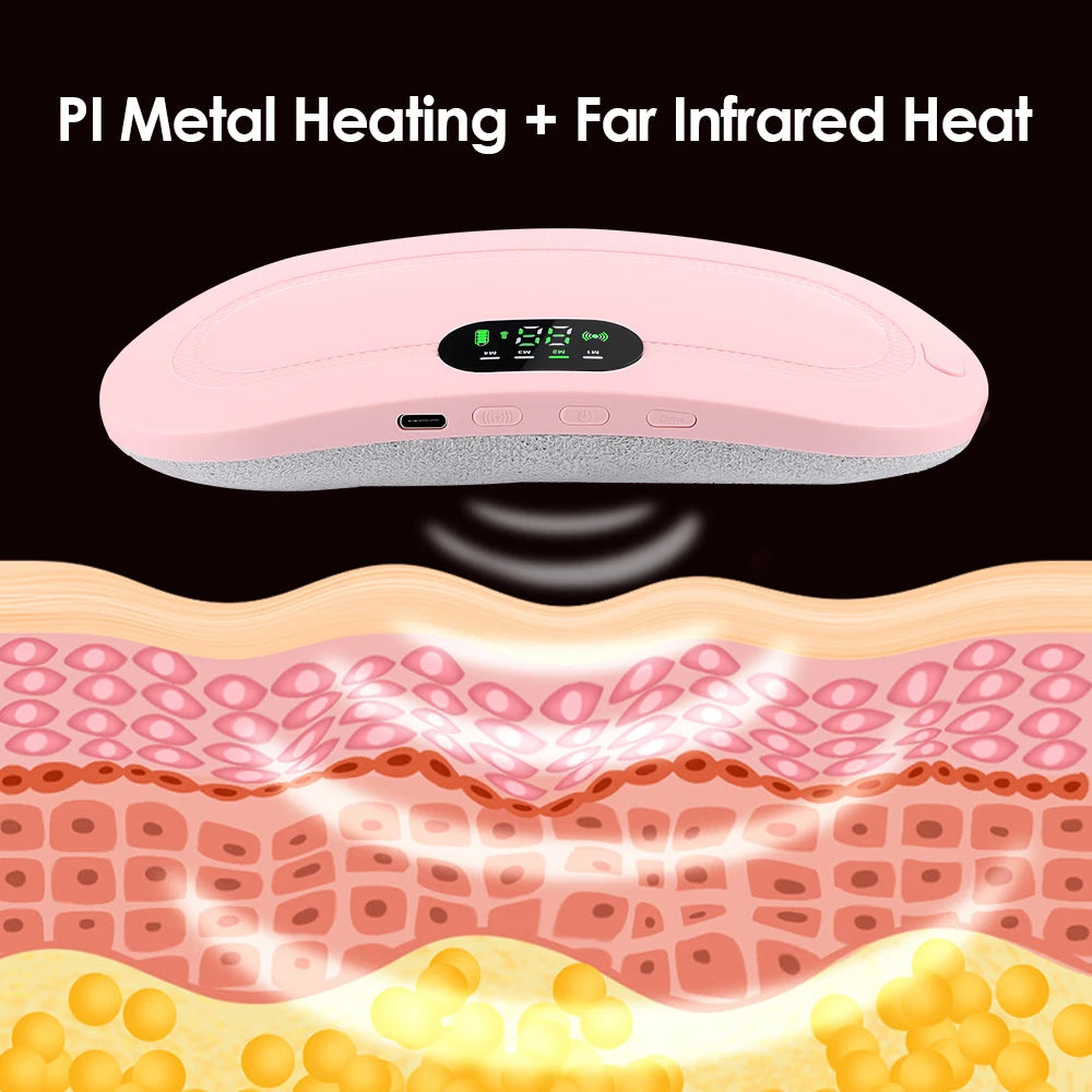 Electric Menstrual Cramp Relief Heating Pad Waist Belt - 5