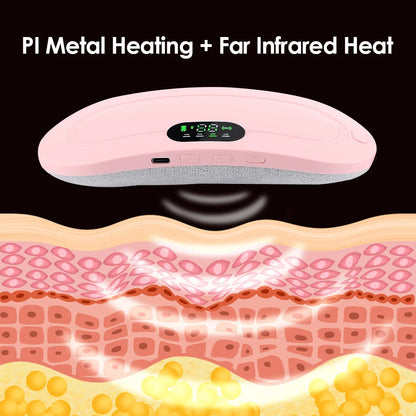 Electric Menstrual Cramp Relief Heating Pad Waist Belt