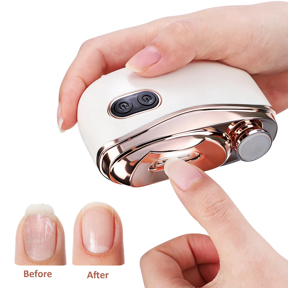 Automatic Electric Nail Clipper with LED Light & Trimmer for Safe Nail Care - 1