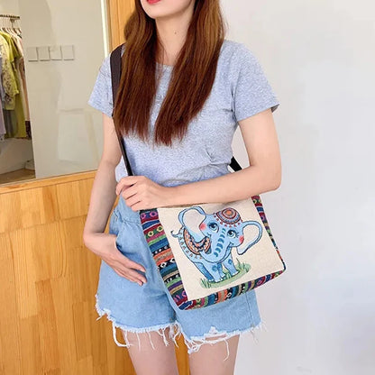 Luxury Vintage Elephant Tote