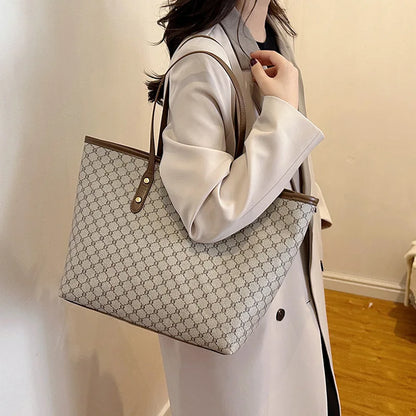 Textured Plaid Tote