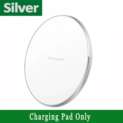 15W Fast Wireless Charging Pad - Universal Qi-Certified Charger for All Phones