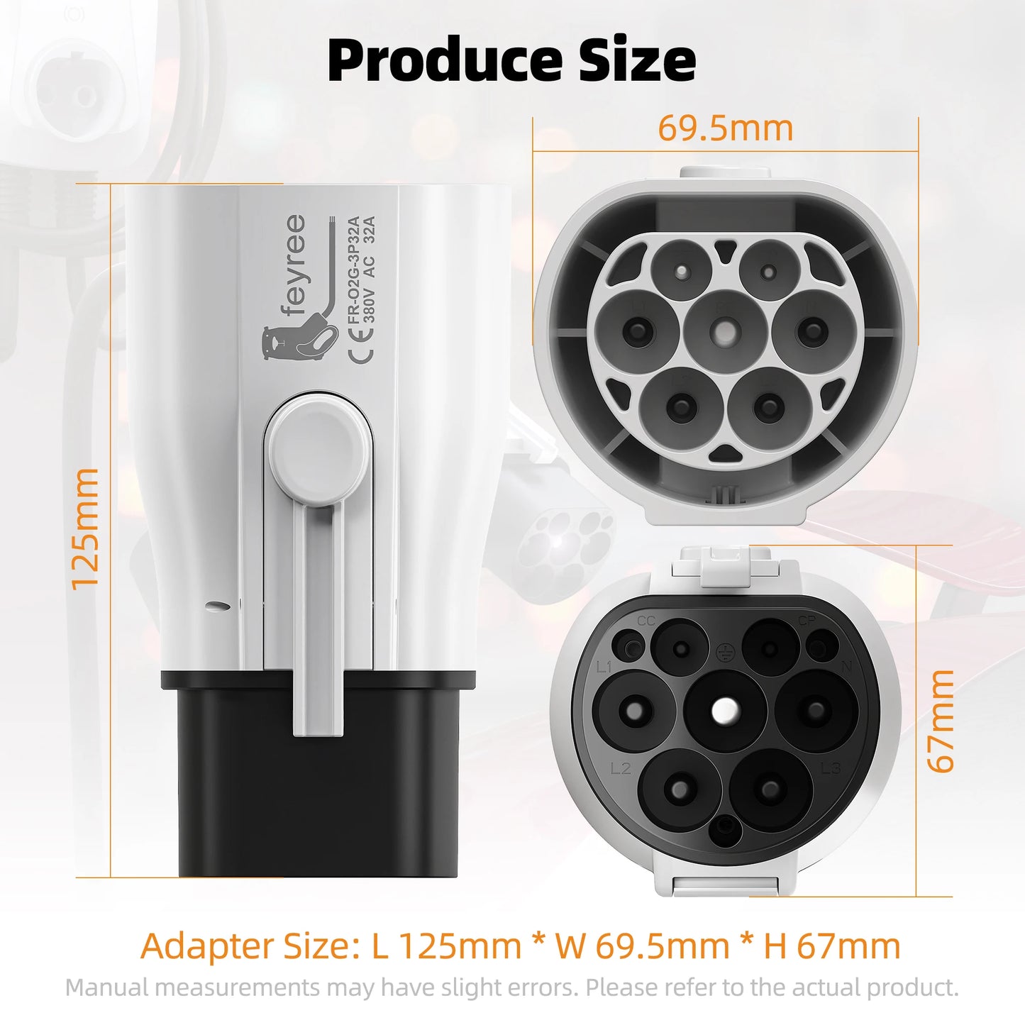Type 2 to GB/T EV Charging Adapter – 32A Fast Electric Vehicle Connector