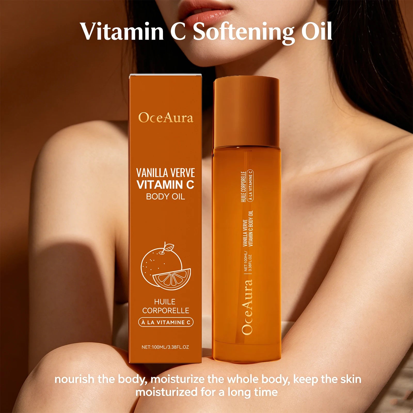 Vitamin C Brightening Body Oil – Deep Hydrating & Nourishing Skin Care - 1