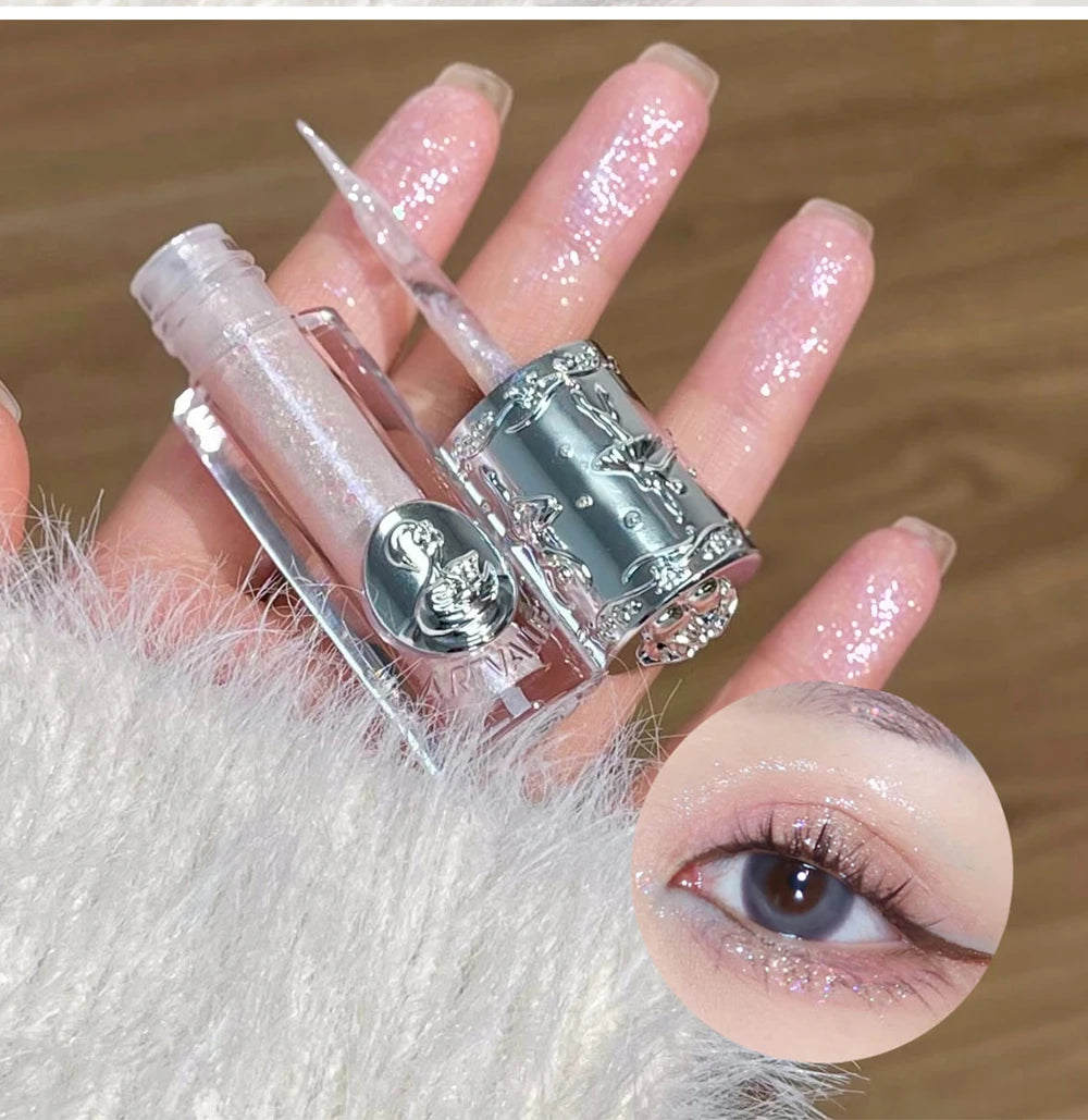Liquid Shimmer Eyeshadow - Long-Lasting Waterproof Glitter Makeup