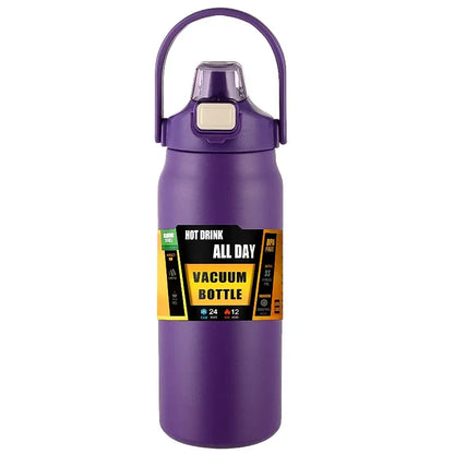 Insulated Stainless Steel Vacuum Flask - 24H Cold & 8H Hot Water Bottle