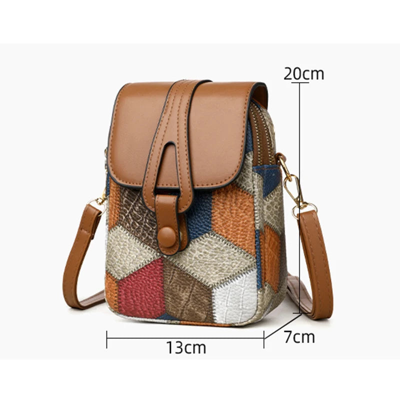 Luxury Stone Pattern Half-Moon Bag