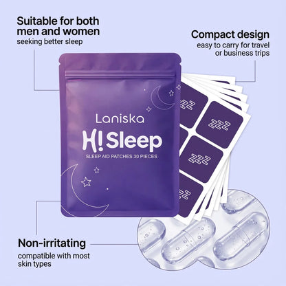 Natural Sleep Aid Patches - Herbal Insomnia Relief & Restful Night Sleep Strips