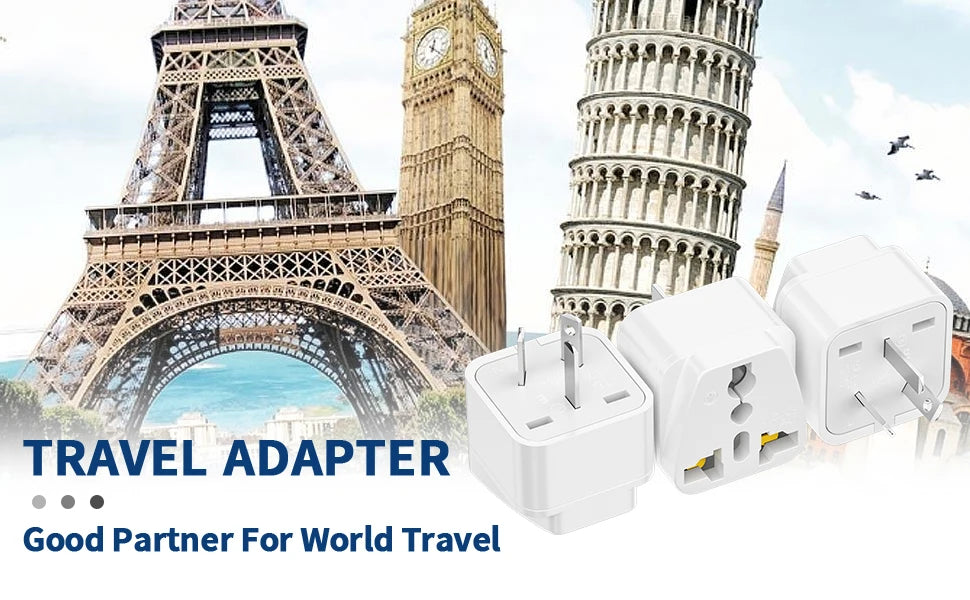 3-Pack Australian Travel Plug Adapter – Universal International Power Converter - 10
