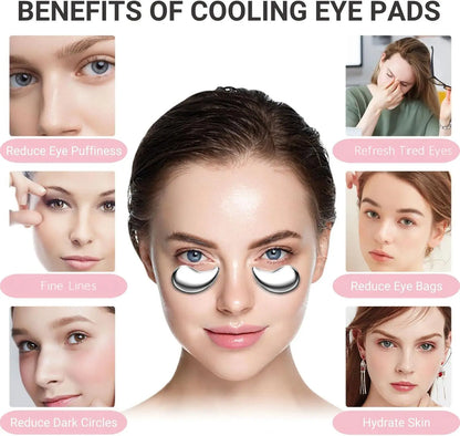 Stainless Steel Cooling Eye Pads for Puffy Eyes & Dark Circles