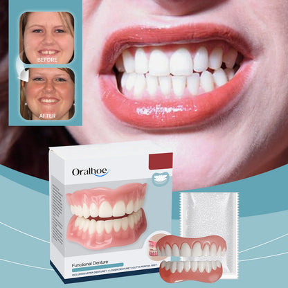 Silicone Dental Repair Kit - Removable Cosmetic Dentures for Natural Smile