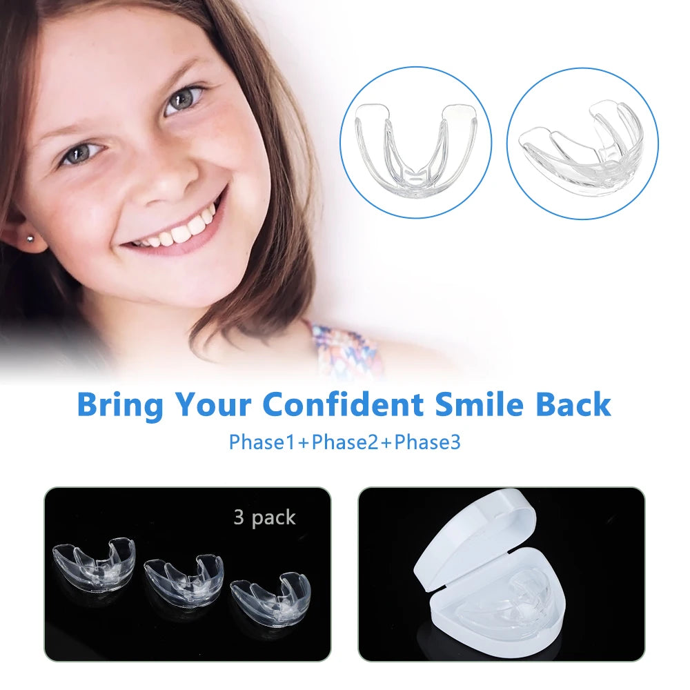 3-Stage Dental Orthodontic Alignment Trainer for Kids Teeth Straightening