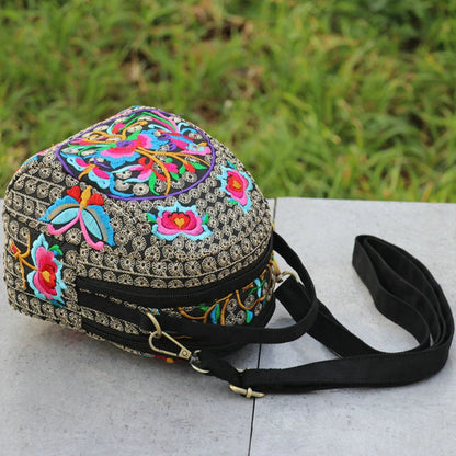 Luxury Bohemian Floral Backpack