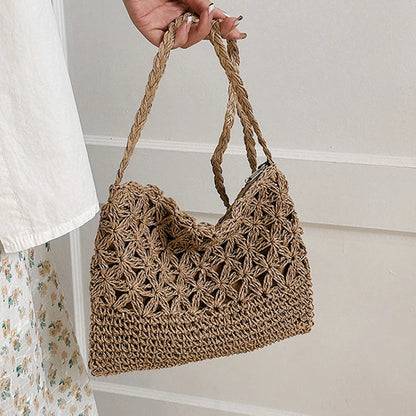Luxury Woven Straw Crossbody