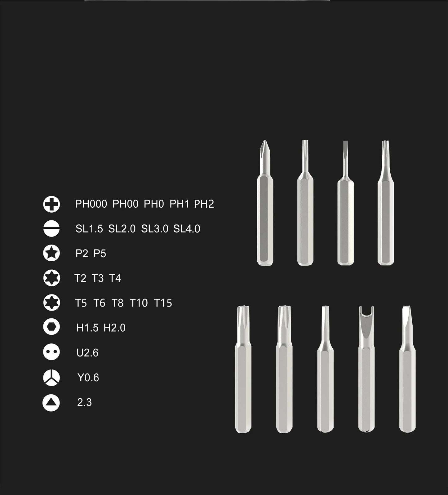 24-in-1 Magnetic Precision Screwdriver Set for Electronics & PC Repair