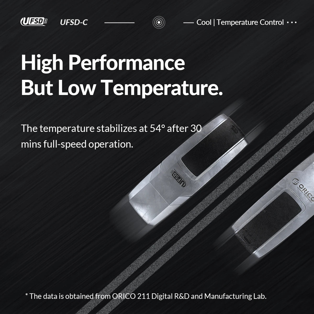 ORICO High-Speed 411MB/s Metal USB 3.2 Flash Drive - 512GB Portable Storage - 4