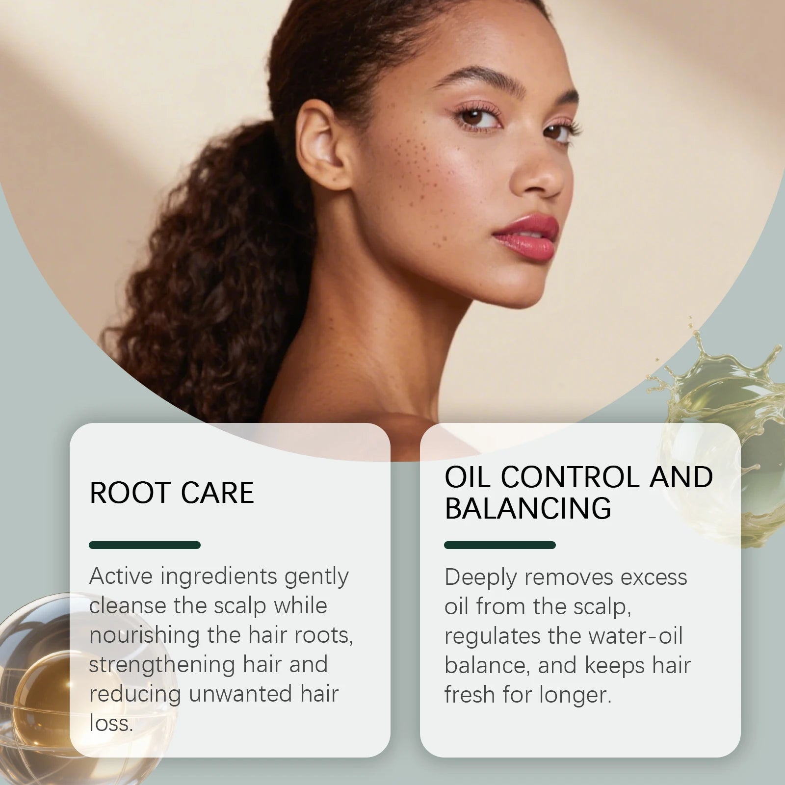 Natural Herbal Hair Growth Shampoo Bar - Anti-Hair Loss & Oil Control Soap - 3