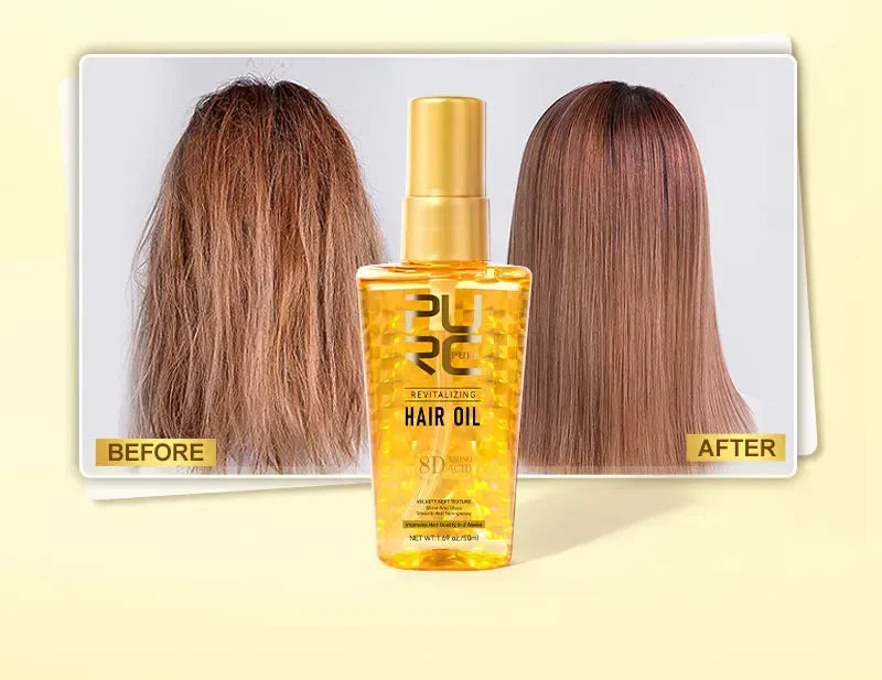 Amino Acid Revitalizing Hair Oil - Deep Nourishing & Frizz Control Treatment
